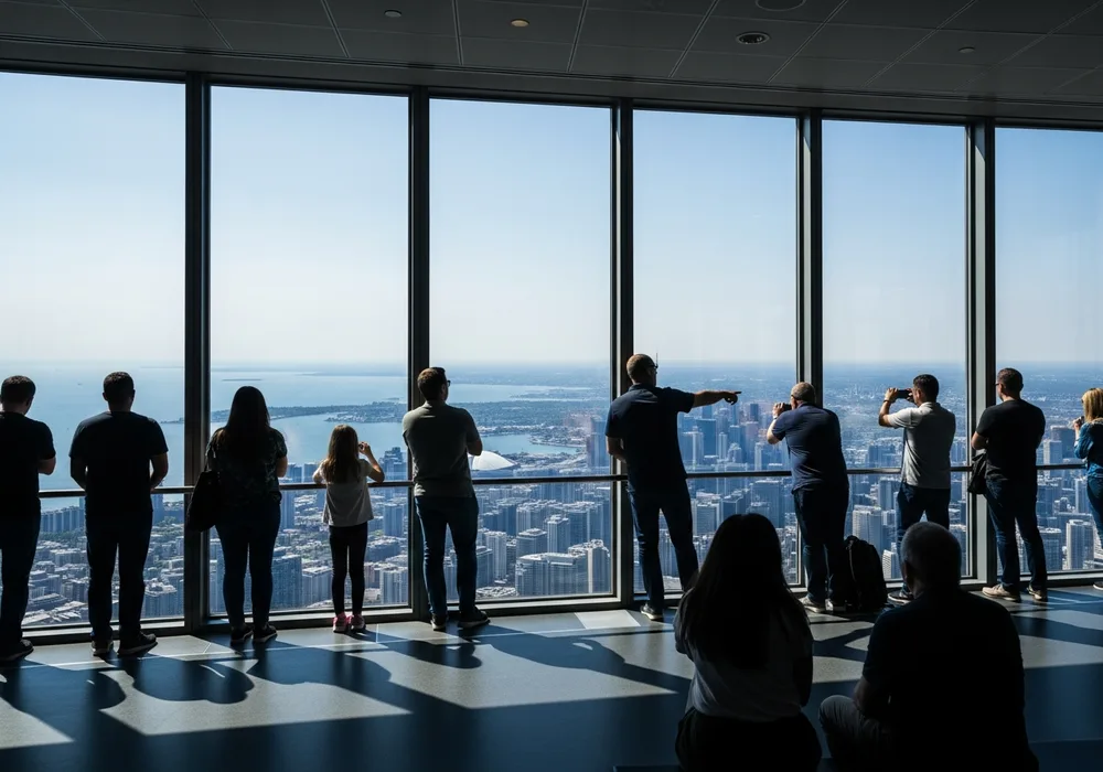 CN Tower observation deck view