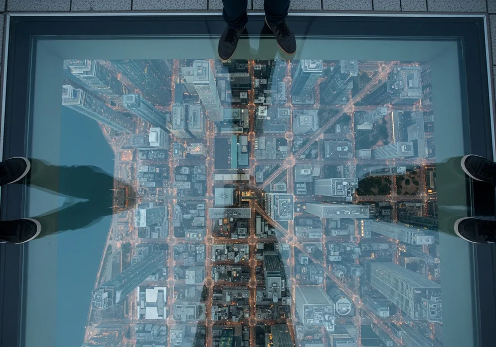 Glass Floor at the CN Tower